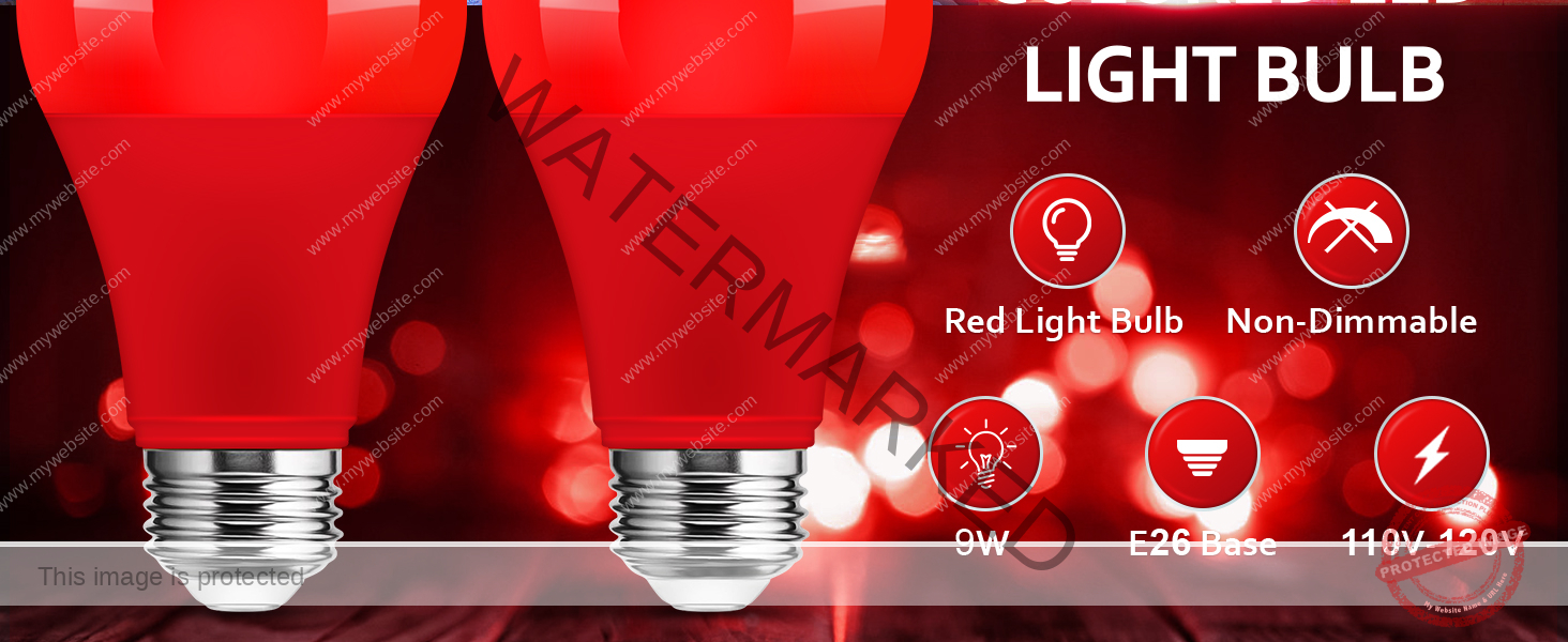 red light bulbs