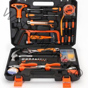 82-Piece Home Tool Kit: Complete Set of Essential Tools for DIY Repair & Maintenance, Perfect Apartment Essentials with Plastic Toolbox Storage Case