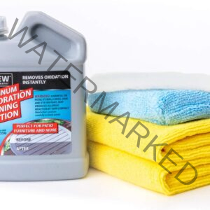 AL-NEW Aluminum Restoration Cleaning Solution Kit | Clean & Restore Patio Furniture, Stainless Steel, & Other Household Metal Surfaces (16 oz. Kit)