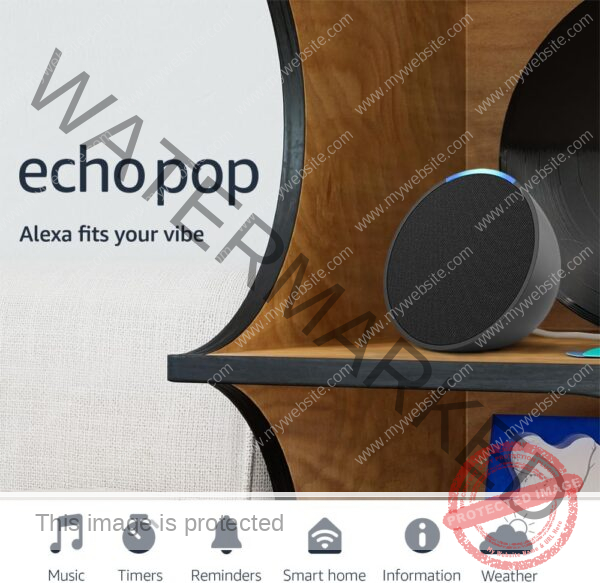 Amazon Echo Pop | Alexa fits in anywhere: bedroom, living room, bathroom, office, and small spaces | Charcoal