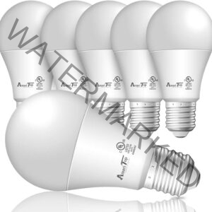 AmeriTop A19 LED Light Bulbs- 6 Pack, Efficient 14W(100W Equivalent) 1600 Lumens General Lighting Bulbs, UL Listed, Non-Dimmable, E26 Standard Base (5000K Daylight)