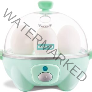 DASH Rapid Egg Cooker: 6 Egg Capacity Electric Egg Cooker for Hard Boiled Eggs, Poached Eggs, Scrambled Eggs, or Omelets with Auto Shut Off Feature - Aqua, 5.5 Inch (DEC005AQ)