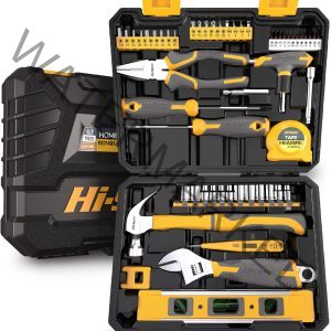 Hi-Spec 57pc Household Tool Kit - Home & Garage Mechanics Tool Set - The Complete Tool Box Set for Home Repair