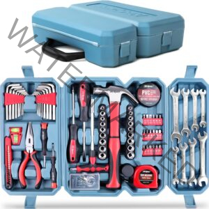 Hi-Spec 73pc Home & Auto Tool Kit Set. Complete Essential Car Tools Kit for DIY Repair in a Carry Box