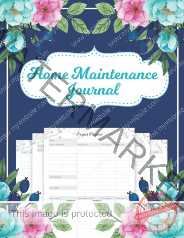 Home Maintenance Journal: Essential Home Renovation Planner (Sized 8.5"x11", 107 Pages) - Home Maintenance Log Book For House Owners - Keep Track of ... Warranty Logs, Project Planner in One Logbook