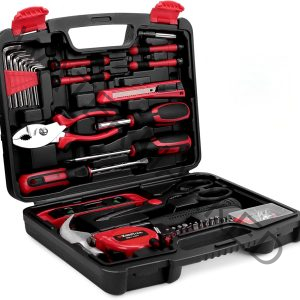 KingTool Home Repair Tool Kit - 149 Pieces Basic Home Repair Tool Set, General Mechanic Tool Set, General Household Tool Kit with Plastic Toolbox, Perfect for Homeowner, Office & College Repairs