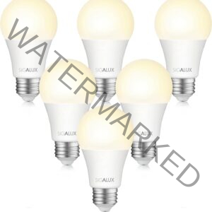 Sigalux LED Light Bulbs 100 watt Equivalent, A19 Standard Light Bulbs 2700K Soft White, Non-Dimmable Energy Efficient 13W LED Warm Light Bulbs with E26 Medium Base, 1500LM, UL Listed, 6 Packs