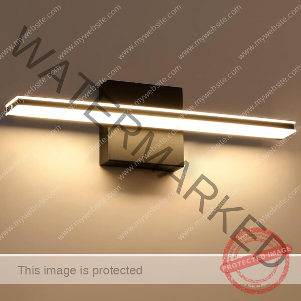 wowatt LED Vanity Light 9W Bathroom Wall Lighting 16" 40cm Matte Black Vanity Light Bar 720LM Warm White 2700K Bathroom Light Fixture Over Mirror for Powder Room Mirror Cabinet Bedroom Living Room